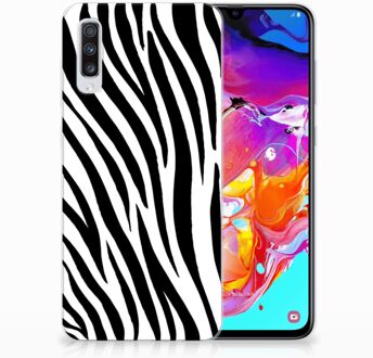 B2Ctelecom Telefoonhoesje Samsung Galaxy A70 Design Zebra