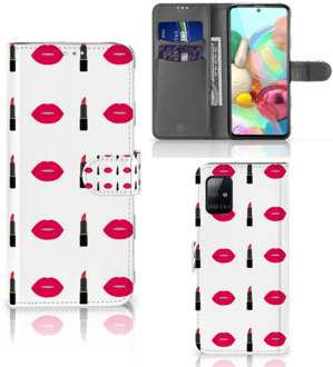 B2Ctelecom Telefoonhoesje Samsung Galaxy A71 Beschermhoes Lipstick Kiss