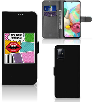 B2Ctelecom Telefoonhoesje Samsung Galaxy A71 Bookcase Popart Princess