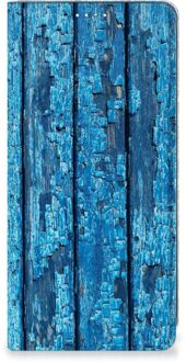 B2Ctelecom Telefoonhoesje Samsung Galaxy A71 Magnet Case Wood Blue