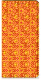 B2Ctelecom Telefoonhoesje Samsung Galaxy A71 Wallet Case Batik Orange