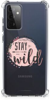 B2Ctelecom Telefoonhoesje  Samsung Galaxy A72 4G/5G Telefoontas met transparante rand Boho Stay Wild