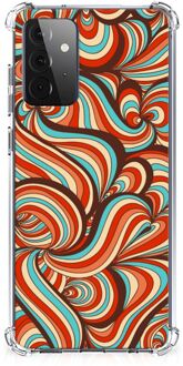 B2Ctelecom Telefoonhoesje  Samsung Galaxy A72 4G/5G TPU Case anti-shock met transparante rand Retro