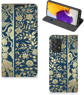 B2Ctelecom Telefoonhoesje Samsung Galaxy A72 (5G/4G) Foto hoesje Golden Flowers