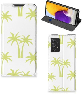 B2Ctelecom Telefoonhoesje Samsung Galaxy A72 (5G/4G) Magnet Case Palmtrees