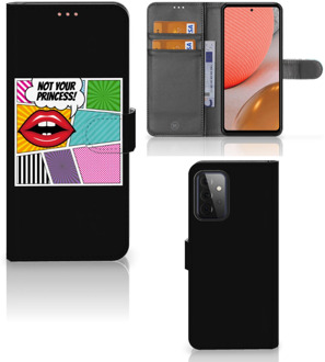 B2Ctelecom Telefoonhoesje Samsung Galaxy A72 Bookcase Popart Princess