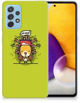 B2Ctelecom Telefoonhoesje Samsung Galaxy A72 Foto hoesje Doggy Biscuit