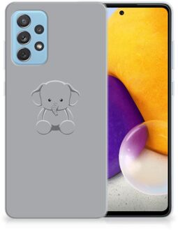 B2Ctelecom Telefoonhoesje Samsung Galaxy A72 Hippe Hoesjes Baby Olifant