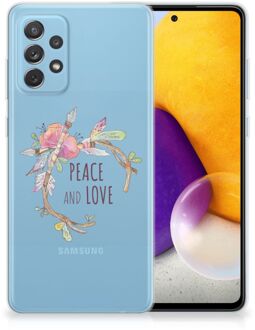 B2Ctelecom Telefoonhoesje Samsung Galaxy A72 TPU Siliconen Hoesje Boho Text