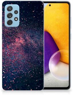 B2Ctelecom Telefoonhoesje Samsung Galaxy A72 TPU Siliconen Hoesje met Foto Stars