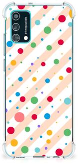 B2Ctelecom Telefoonhoesje  Samsung Galaxy M02s | A02s Mapje met transparante rand Dots