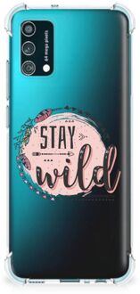 B2Ctelecom Telefoonhoesje  Samsung Galaxy M02s | A02s Telefoontas met transparante rand Boho Stay Wild