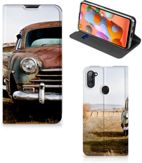 B2Ctelecom Telefoonhoesje Samsung Galaxy M11 | A11 Bookcover Vintage Auto