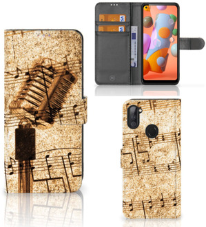 B2Ctelecom Telefoonhoesje Samsung Galaxy M11 | A11 Cover Ontwerpen Bladmuziek