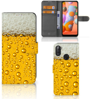 B2Ctelecom Telefoonhoesje Samsung Galaxy M11 | A11 Flip Cover Valentijn Cadeautje hem Bier