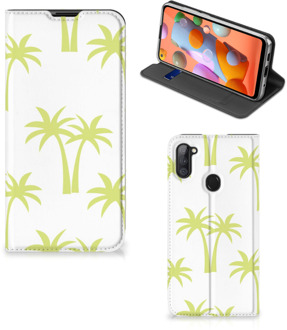 B2Ctelecom Telefoonhoesje Samsung Galaxy M11 | A11 Magnet Case Palmtrees