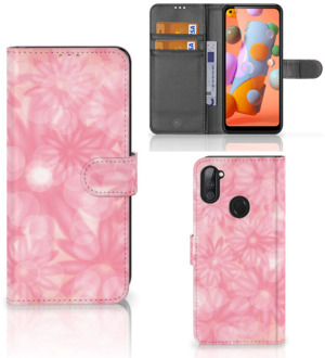 B2Ctelecom Telefoonhoesje Samsung Galaxy M11 | A11 Wallet Book Case Spring Flowers