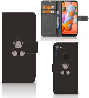 B2Ctelecom Telefoonhoesje Samsung Galaxy M11 | A11 Wallet Book Case Verjaardagscadeau Gorilla