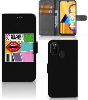 B2Ctelecom Telefoonhoesje Samsung Galaxy M21 Bookcase Popart Princess