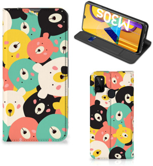 B2Ctelecom Telefoonhoesje Samsung Galaxy M21 Wallet Bookcase Bears