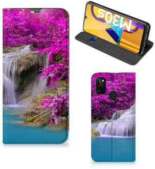 B2Ctelecom Telefoonhoesje Samsung Galaxy M21 Wallet Bookcase Waterval