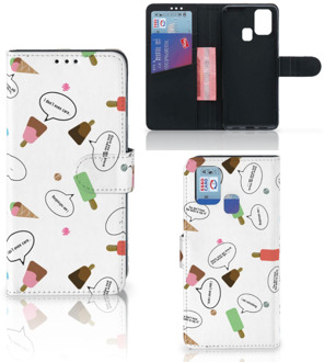 B2Ctelecom Telefoonhoesje Samsung Galaxy M31 Flip Cover IJsjes