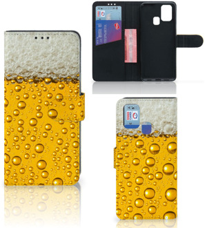 B2Ctelecom Telefoonhoesje Samsung Galaxy M31 Flip Cover Valentijn Cadeautje hem Bier