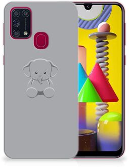 B2Ctelecom Telefoonhoesje Samsung Galaxy M31 Hippe Hoesjes Baby Olifant