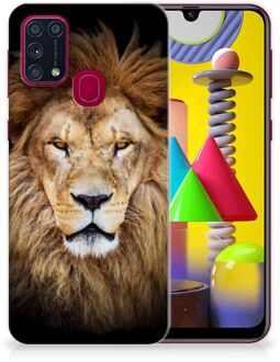 B2Ctelecom Telefoonhoesje Samsung Galaxy M31 Hippe Hoesjes Customize Super als Vaderdag Cadeau Leeuw