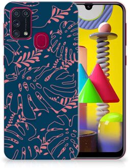 B2Ctelecom Telefoonhoesje Samsung Galaxy M31 Silicone Back Cover Palm Leaves