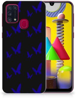 B2Ctelecom Telefoonhoesje Samsung Galaxy M31 TPU Silicone Hoesje Vlinder Patroon