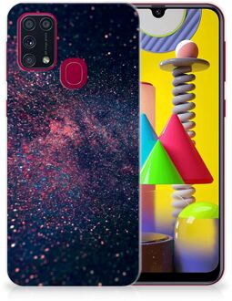 B2Ctelecom Telefoonhoesje Samsung Galaxy M31 TPU Siliconen Hoesje met Foto Stars