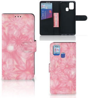 B2Ctelecom Telefoonhoesje Samsung Galaxy M31 Wallet Book Case Spring Flowers