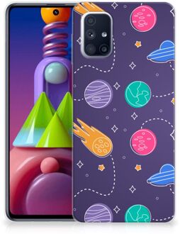 B2Ctelecom Telefoonhoesje Samsung Galaxy M51 Doorzichtig Hoesje Ruimte