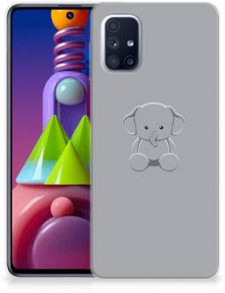 B2Ctelecom Telefoonhoesje Samsung Galaxy M51 Hippe Hoesjes Baby Olifant