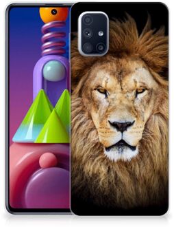 B2Ctelecom Telefoonhoesje Samsung Galaxy M51 Hippe Hoesjes Customize Super als Vaderdag Cadeau Leeuw