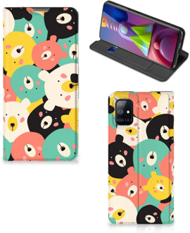 B2Ctelecom Telefoonhoesje Samsung Galaxy M51 Wallet Bookcase Bears