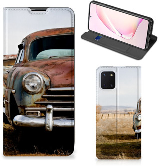 B2Ctelecom Telefoonhoesje Samsung Galaxy Note 10 Lite Bookcover Vintage Auto