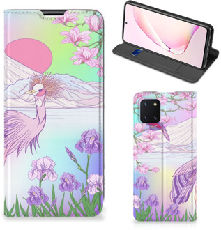 B2Ctelecom Telefoonhoesje Samsung Galaxy Note 10 Lite Wallet Bookcase Vogel