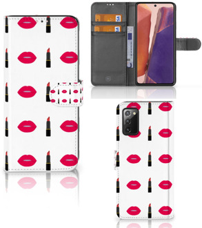 B2Ctelecom Telefoonhoesje Samsung Galaxy Note 20 Beschermhoes Lipstick Kiss