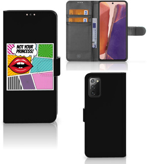 B2Ctelecom Telefoonhoesje Samsung Galaxy Note 20 Bookcase Popart Princess