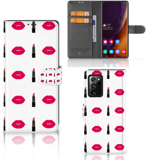 B2Ctelecom Telefoonhoesje Samsung Galaxy Note20 Ultra Beschermhoes Lipstick Kiss