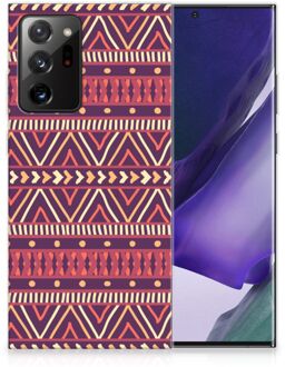 B2Ctelecom Telefoonhoesje Samsung Galaxy Note20 Ultra Leuk TPU Backcase Aztec Purple