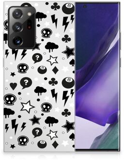 B2Ctelecom Telefoonhoesje Samsung Galaxy Note20 Ultra Silicone Back Cover Silver Punk