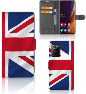 B2Ctelecom Telefoonhoesje Samsung Galaxy Note20 Ultra Wallet Book Case Groot-Brittannië