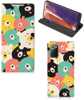 B2Ctelecom Telefoonhoesje Samsung Galaxy Note20 Wallet Bookcase Bears