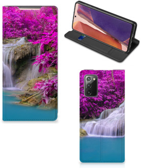 B2Ctelecom Telefoonhoesje Samsung Galaxy Note20 Wallet Bookcase Waterval