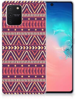 B2Ctelecom Telefoonhoesje Samsung Galaxy S10 Lite Leuk TPU Backcase Aztec Purple