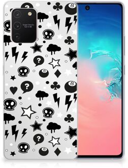 B2Ctelecom Telefoonhoesje Samsung Galaxy S10 Lite Silicone Back Cover Silver Punk