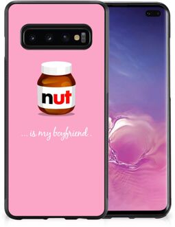 B2Ctelecom Telefoonhoesje Samsung Galaxy S10+ Leuk Hoesje met Zwarte rand Nut Boyfriend